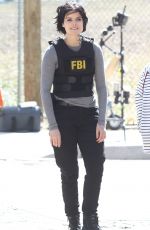 JAIMIE ALEXANDER on the Set of Blindspot, Season 2 in New York 03/29/2017