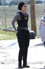 JAIMIE ALEXANDER on the Set of Blindspot, Season 2 in New York 03/29/2017