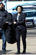 JAIMIE ALEXANDER on the Set of Blindspot, Season 2 in New York 03/29/2017