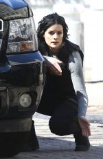 JAIMIE ALEXANDER on the Set of Blindspot, Season 2 in New York 03/29/2017
