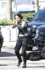 JAIMIE ALEXANDER on the Set of Blindspot, Season 2 in New York 03/29/2017