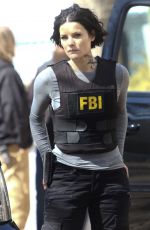 JAIMIE ALEXANDER on the Set of Blindspot, Season 2 in New York 03/29/2017