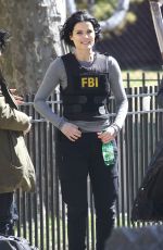 JAIMIE ALEXANDER on the Set of Blindspot, Season 2 in New York 03/29/2017
