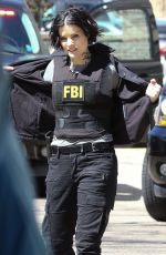 JAIMIE ALEXANDER on the Set of Blindspot, Season 2 in New York 03/29/2017