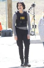 JAIMIE ALEXANDER on the Set of Blindspot, Season 2 in New York 03/29/2017
