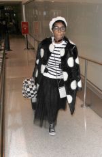 JANELLE MONAE at LAX Airport in Los Angeles 03/22/2017