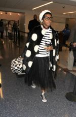 JANELLE MONAE at LAX Airport in Los Angeles 03/22/2017