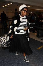 JANELLE MONAE at LAX Airport in Los Angeles 03/22/2017