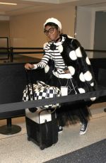 JANELLE MONAE at LAX Airport in Los Angeles 03/22/2017