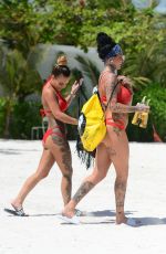 JEMMA LUCY and CHANTELLE CONNELLY in Bikinis at a Beach in Caribbean 03/18/2017