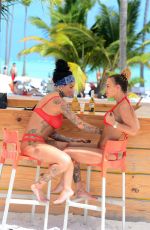 JEMMA LUCY and CHANTELLE CONNELLY in Bikinis at a Beach in Caribbean 03/18/2017