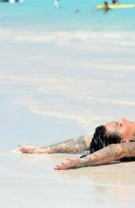 JEMMA LUCY in Bikini on the Beach in Dominican Republic 03/08/2017