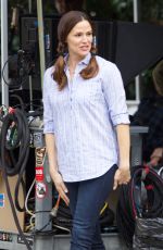 JENNIFER GARNER on the Set of Simon vs. The Homo Sapiens Agenda in Atlanta 03/23/2017
