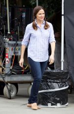 JENNIFER GARNER on the Set of Simon vs. The Homo Sapiens Agenda in Atlanta 03/23/2017