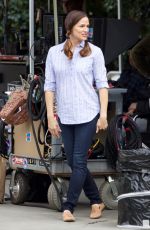 JENNIFER GARNER on the Set of Simon vs. The Homo Sapiens Agenda in Atlanta 03/23/2017