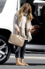 JENNIFER LOPEZ Arrives at a Private Flight at Van Nuys Airport 03/10/2017