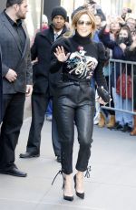JENNIFER LOPEZ Leaves Toady Show in New York 03/02/2017