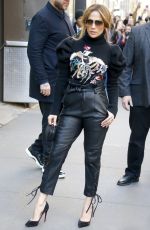 JENNIFER LOPEZ Leaves Toady Show in New York 03/02/2017