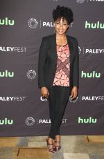 JERRIKA HINTON at 34th Annual PaleyFest in Los Angeles 03/19/2017