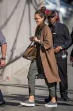 JESSICA ALBA Arrives at Jimmy Kimmel Live in Los Angeles 03/07/2017