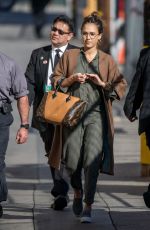 JESSICA ALBA Arrives at Jimmy Kimmel Live in Los Angeles 03/07/2017