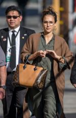 JESSICA ALBA Arrives at Jimmy Kimmel Live in Los Angeles 03/07/2017