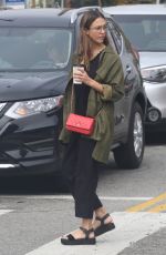 JESSICA ALBA Out for Coffee in Venice Beach 03/12/2017