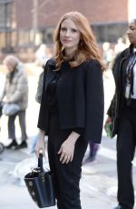 JESSICA CHASTAIN Arrives at AOL Studios in New York 03/21/2017