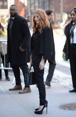 JESSICA CHASTAIN Arrives at AOL Studios in New York 03/21/2017