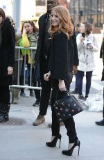 JESSICA CHASTAIN Arrives at AOL Studios in New York 03/21/2017
