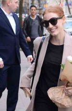 JESSICA CHASTAIN Arrives at Her Hotel in Warsaw 03/05/2017