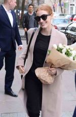 JESSICA CHASTAIN Arrives at Her Hotel in Warsaw 03/05/2017