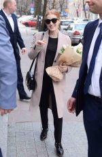 JESSICA CHASTAIN Arrives at Her Hotel in Warsaw 03/05/2017