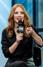 JESSICA CHASTAIN at AOL Build Speaker Series in New York 03/21/2017