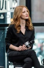 JESSICA CHASTAIN at AOL Build Speaker Series in New York 03/21/2017