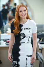 JESSICA CHASTAIN at Good Morning TVN TV Show in Warsaw 03/06/2017
