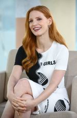 JESSICA CHASTAIN at Good Morning TVN TV Show in Warsaw 03/06/2017