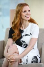 JESSICA CHASTAIN at Good Morning TVN TV Show in Warsaw 03/06/2017