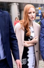 JESSICA CHASTAIN Leaves Good Mornig TVN in Warsaw 03/05/2017