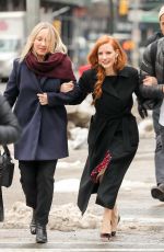 JESSICA CHASTAIN Out and About in New York 03/18/2017