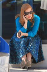 JESSICA CHASTAIN Out Shopping in Beverly Hills 03/30/2017