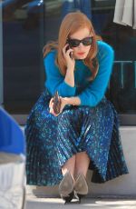JESSICA CHASTAIN Out Shopping in Beverly Hills 03/30/2017