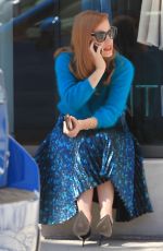JESSICA CHASTAIN Out Shopping in Beverly Hills 03/30/2017