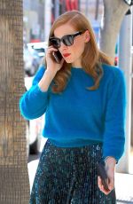 JESSICA CHASTAIN Out Shopping in Beverly Hills 03/30/2017