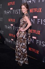 JESSICA STROUP at Iron Fist Premiere in New York 03/15/2017