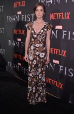 JESSICA STROUP at Iron Fist Premiere in New York 03/15/2017