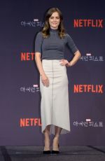 JESSICA STROUP at Iron Fist Press Conference in Seoul 03/29/2017