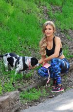 JOANNA KRUPA Walks Her Dog Outt in Los Angeles 03/14/2017