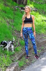 JOANNA KRUPA Walks Her Dog Outt in Los Angeles 03/14/2017