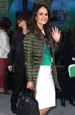 JORDANA BREWSTER Arrives at AOL Studio in New York 03/29/2017